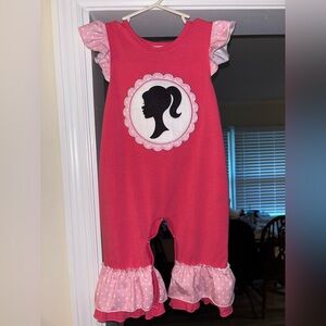 Pink Barbie Baby Romper